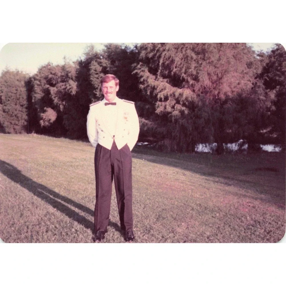 Vintage 1974 Military Mess Dress Uniform Photos Set of 3 Original Color - Picture 2 of 3